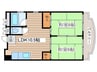 マンション桜本町 2LDKの間取り