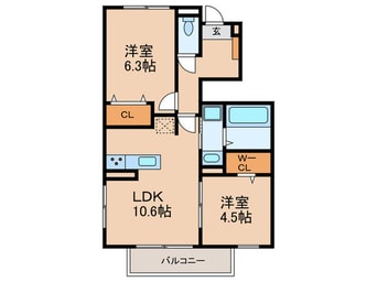 間取図 ヴェルドミールＫ