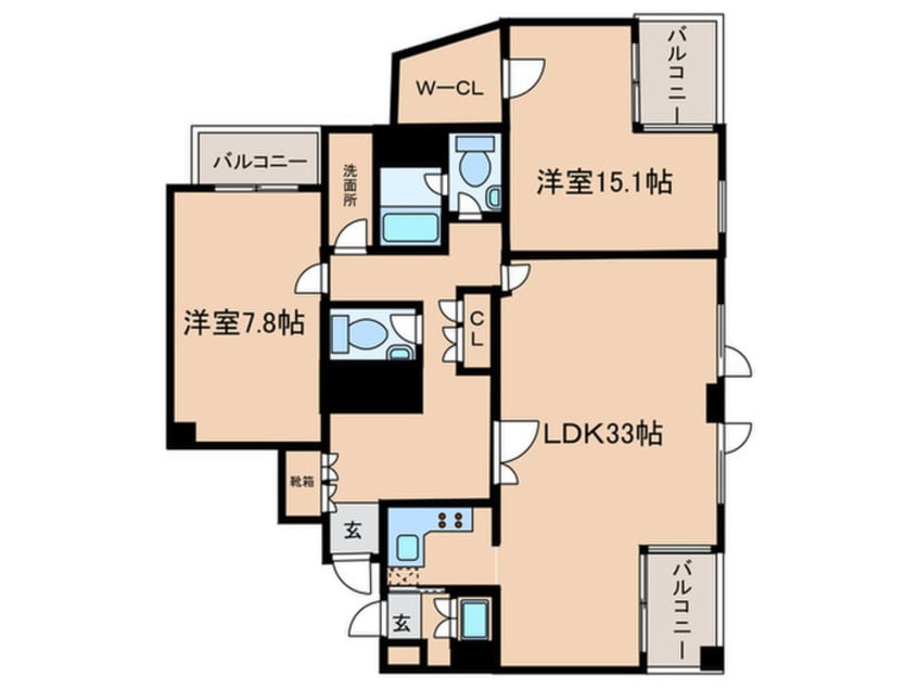 間取図 ダイアパレスロイヤル八事(103)