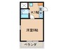 アップルコ－ト春日井 1Kの間取り