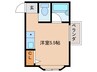 ルミエール城山 1Rの間取り