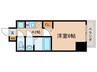 プレサンス高畑ルミア 1Rの間取り