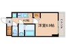プレサンス高畑ルミア 1Rの間取り