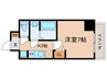 プレサンス高畑ルミア 1Rの間取り