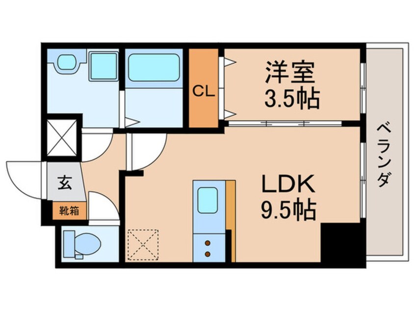 間取図 プレサンス高畑ルミア