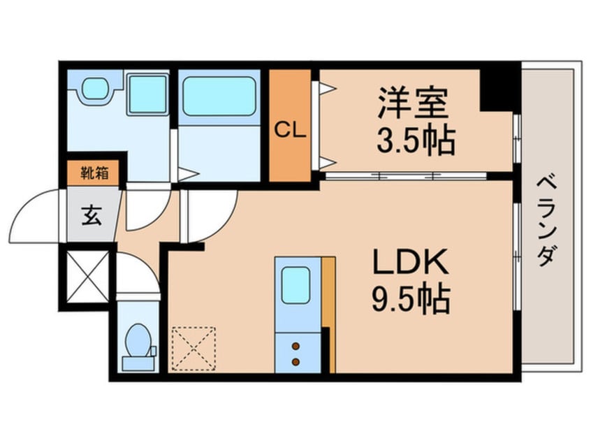 間取図 プレサンス高畑ルミア