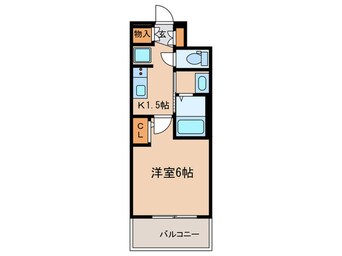 間取図 ｴｽﾃﾑｺｰﾄ名古屋新栄ｱｸｼｽ