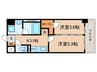 S-RESIDENCE烏森aureate 2Kの間取り