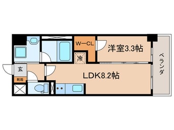 間取図 S-RESIDENCE烏森aureate