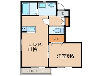 間取図 フレイズ清明山