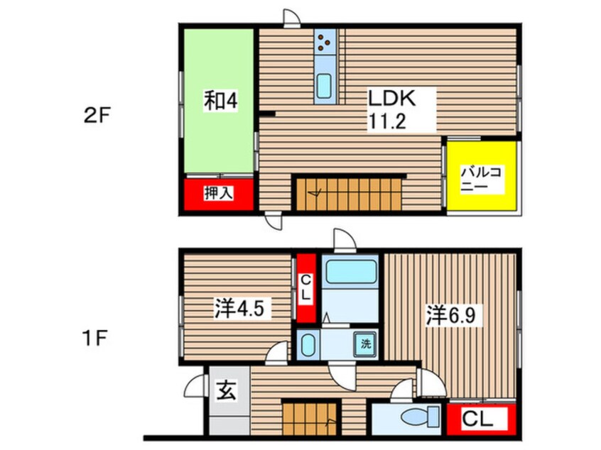 間取図 前後町大代1605-82KODATEXⅠ