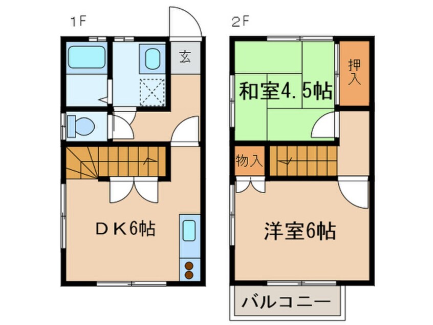 間取図 ソレイユ香呑