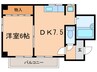 大野木ビラ 1DKの間取り