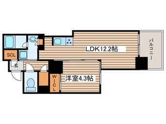 間取図 プラウドタワー栄（403）