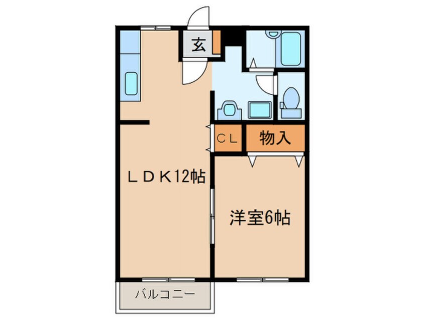 間取図 サンパレス岩倉Ａ