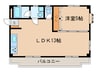 ＭＵハイツ 1LDKの間取り