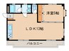 ＭＵハイツ 1LDKの間取り