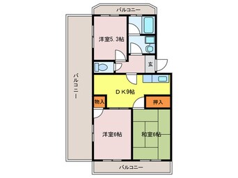 間取図 アネックス弁天