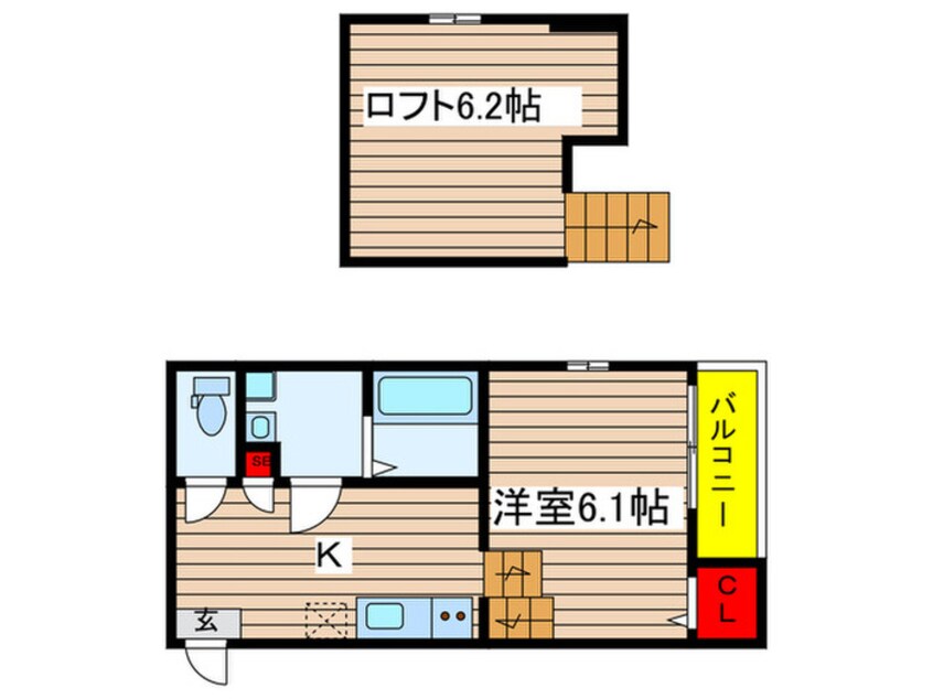 間取図 ボヌール東海通