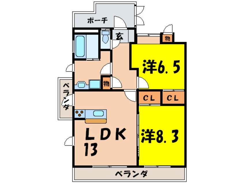 間取図 シャルム林