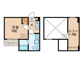 間取図 TEODORA 浅間町