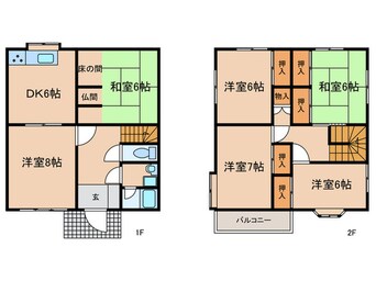 間取図 柿本町1丁目戸建