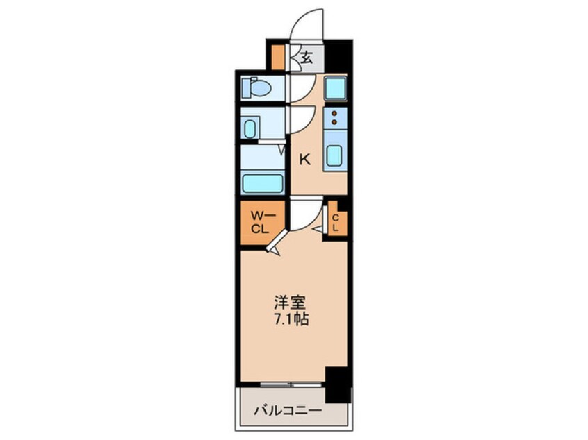 間取図 パルティール八田