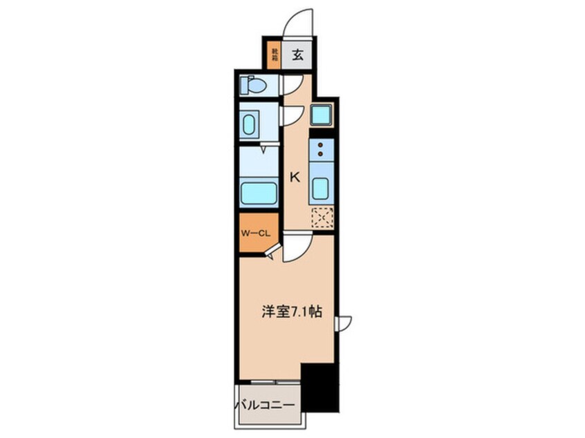 間取図 パルティール八田