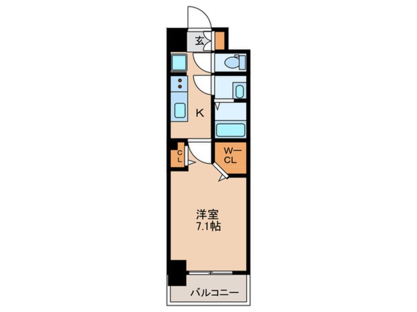間取図 パルティール八田