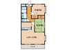ＣＡＳＡ　ＭＯＤＥＲＮＯ 2LDKの間取り