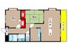 ＣＡＳＡ　ＭＯＤＥＲＮＯ 2LDKの間取り