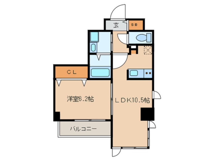 間取図 フォートイースト筒井