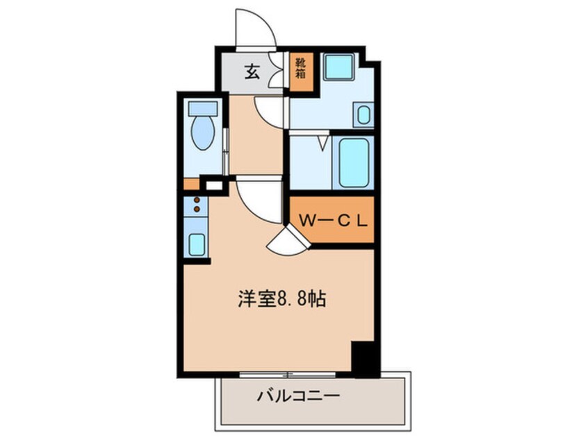 間取図 フォートイースト筒井