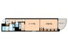 THE RESIDENCE KANAYAMA SOUTH 1DKの間取り