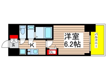 間取図 ﾌﾟﾚｻﾝｽｼﾞｪﾈ上前津（611）
