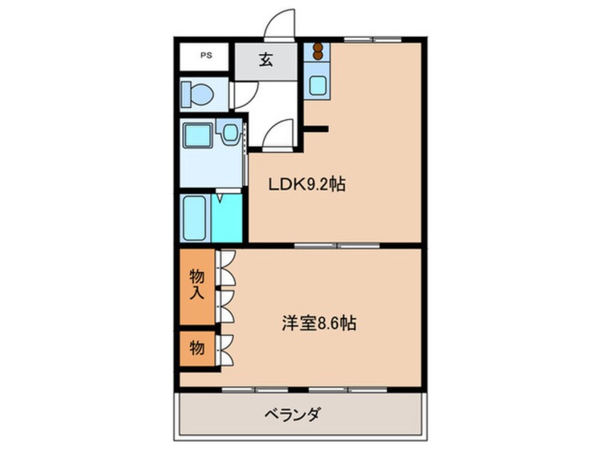 間取図 メゾンド　モンブラン