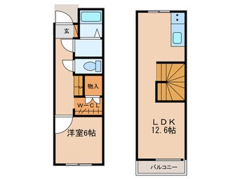 間取図 印田通テラスハウス