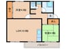 相生山団地31号棟（506） 2LDKの間取り