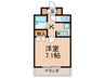 則武ワ－ドビル 1Kの間取り