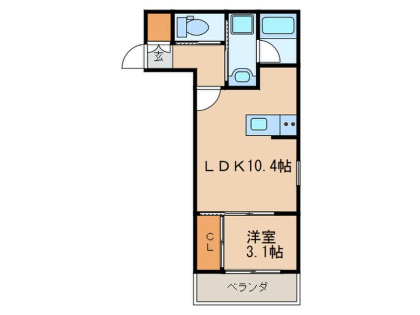 間取図 ジュネス日比野