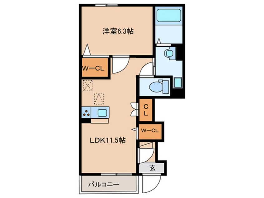 間取図 ラ・カシェット