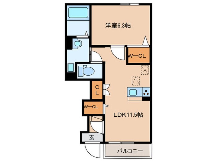 間取り図 ラ・カシェット