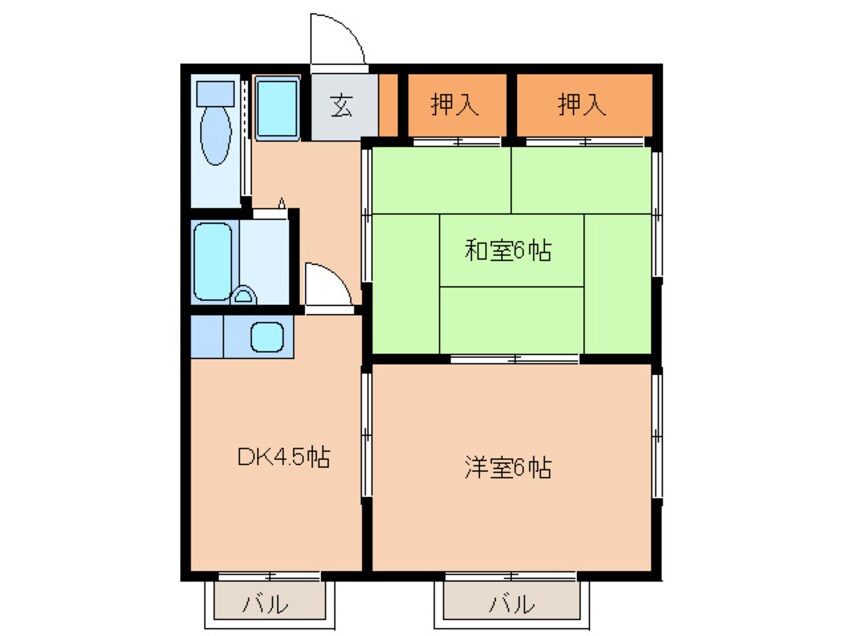 間取図 クリーンハイツ宮西