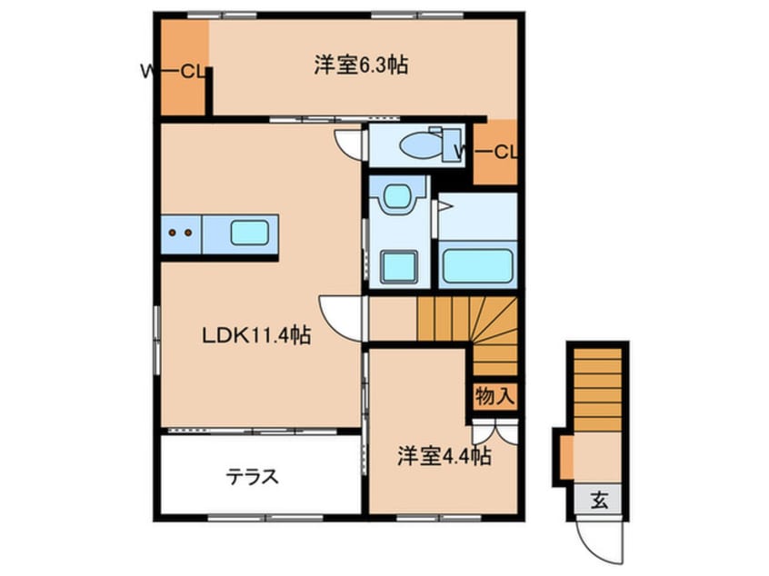 間取図 シャトールボア
