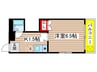 スプリングハイツ桜山 1Kの間取り