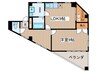 第68プロスパービル 1LDK+Sの間取り