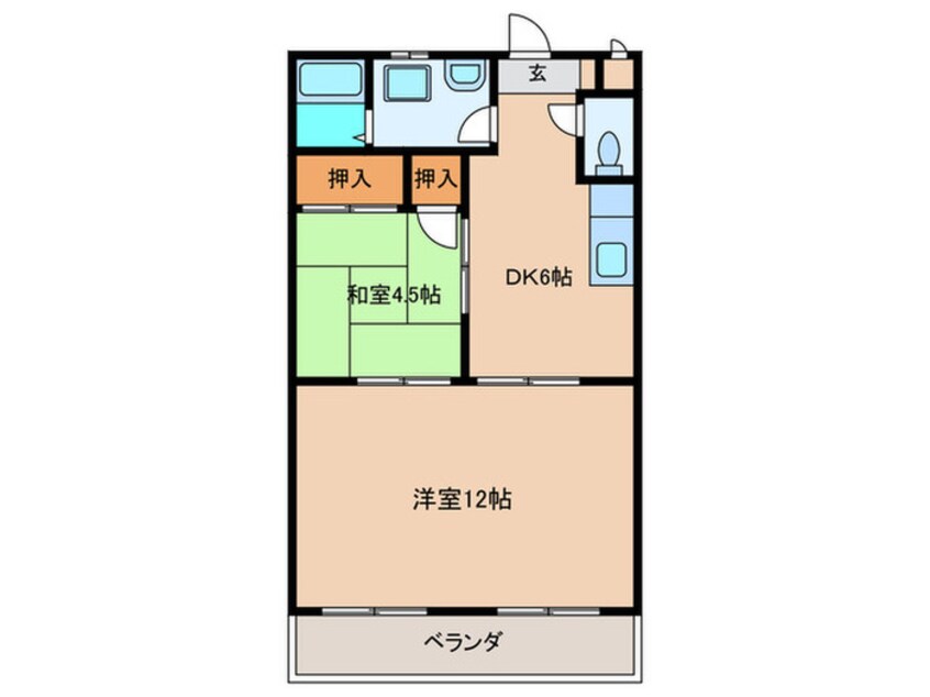 間取図 サンリバハイツ