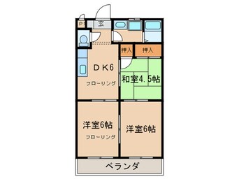 間取図 サンリバハイツ