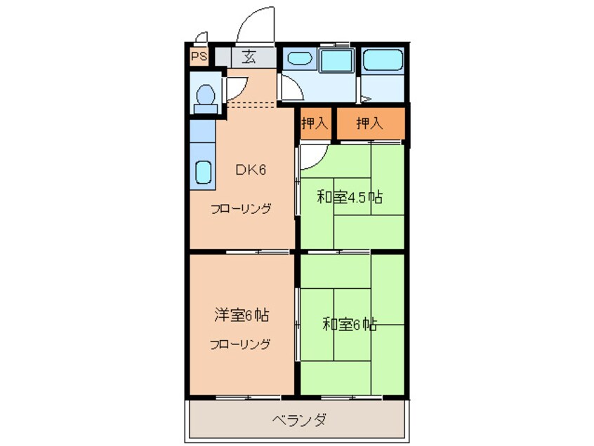 間取図 サンリバハイツ