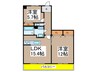 ｽﾍﾟﾘｱｼﾃｨ名南ｱﾈｯｸｽⅤ(1405) 2LDKの間取り